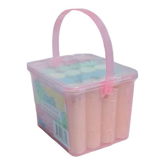 Colorful Outdoor Fun Sidewalk Chalk 20pc Kids Outdoor Play Games NEW - Picture 2 of 2